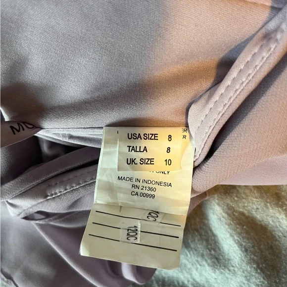 Mori Lee Chiffon Bridesmaid Dress with Ruched Bodice - Picture 5 of 6